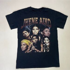Jhene Aiko Graphic T-shirt Women Small Black Short Sleeve Music